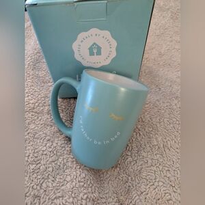 Blue Mug with Gold Accents